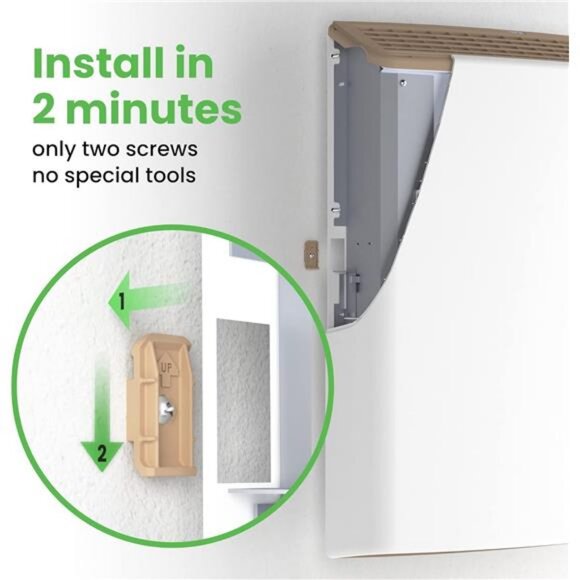 Plug-in Electric Panel Wall Heaters for Indoor Use Energy Efficient 24/7 Heating - Picture 2 of 7